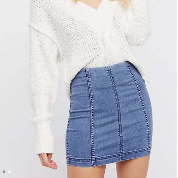 Free People Dresses & Skirts - Free People Modern Femme Denim Mini